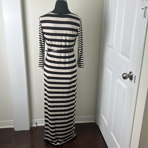 Calvin Klein knit Rugby Stripes Maxi Sweater Dress Size 6 - Picture 15 of 15
